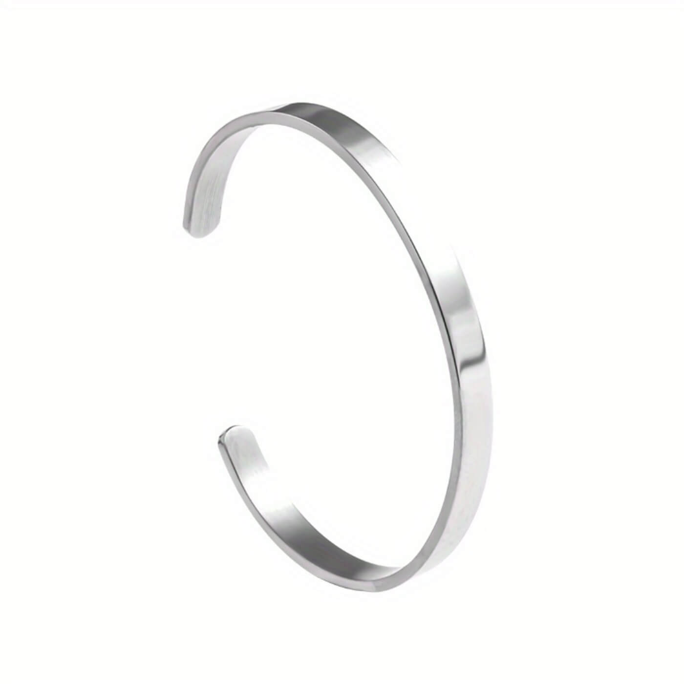 Titanium Shine Minimalist Open Bracelet