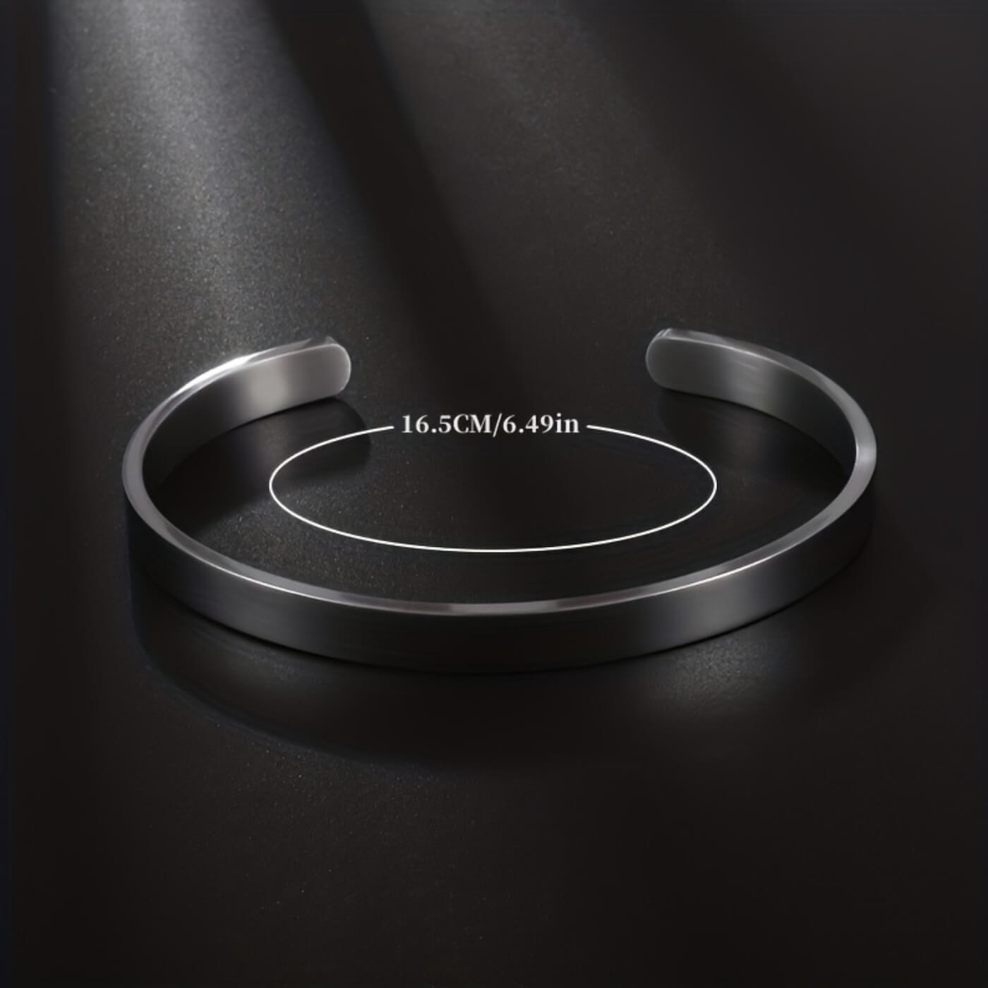 Titanium Shine Minimalist Open Bracelet